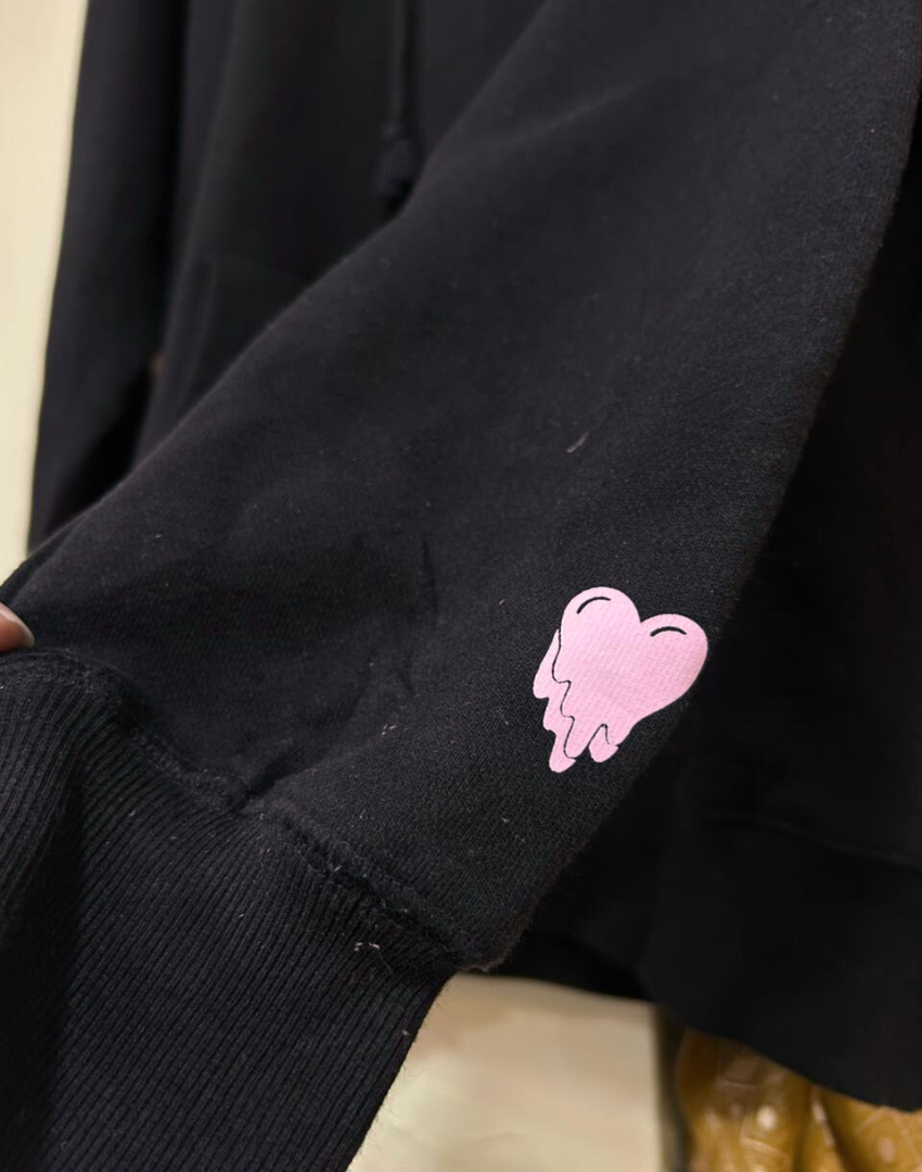 69 Heavy Cloth Black Hoodie